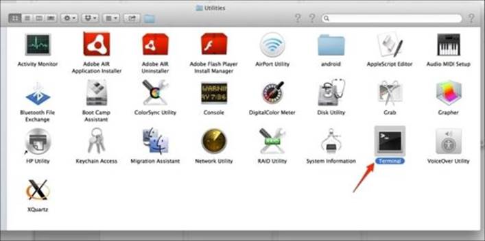 Using the terminal on Mac OS X