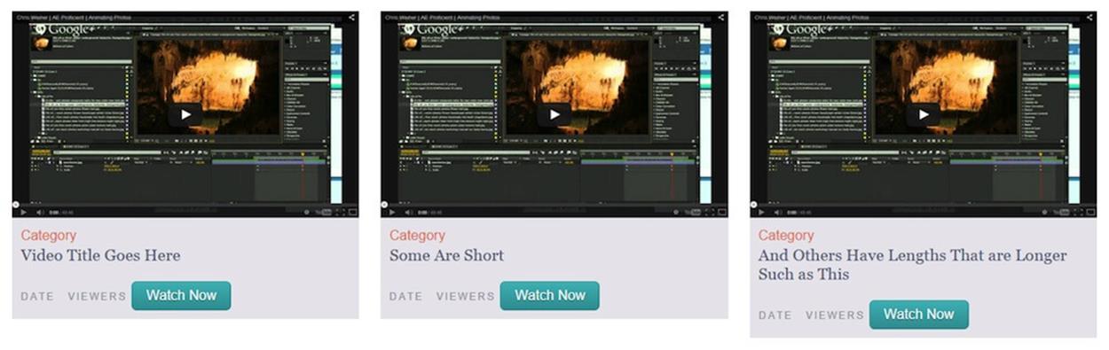 Without flexbox, the stream items are not equal height across their row, but they still look fine as a basic style for older browsers